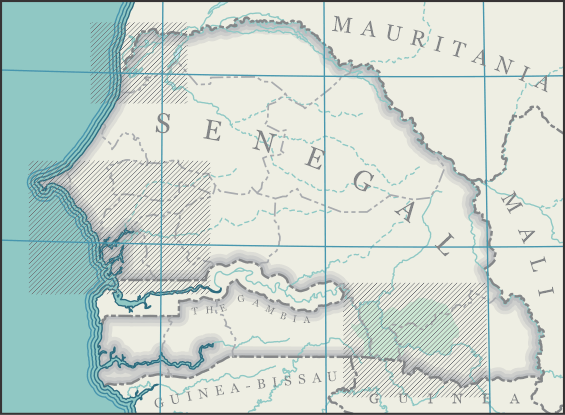 Senegal Tour map